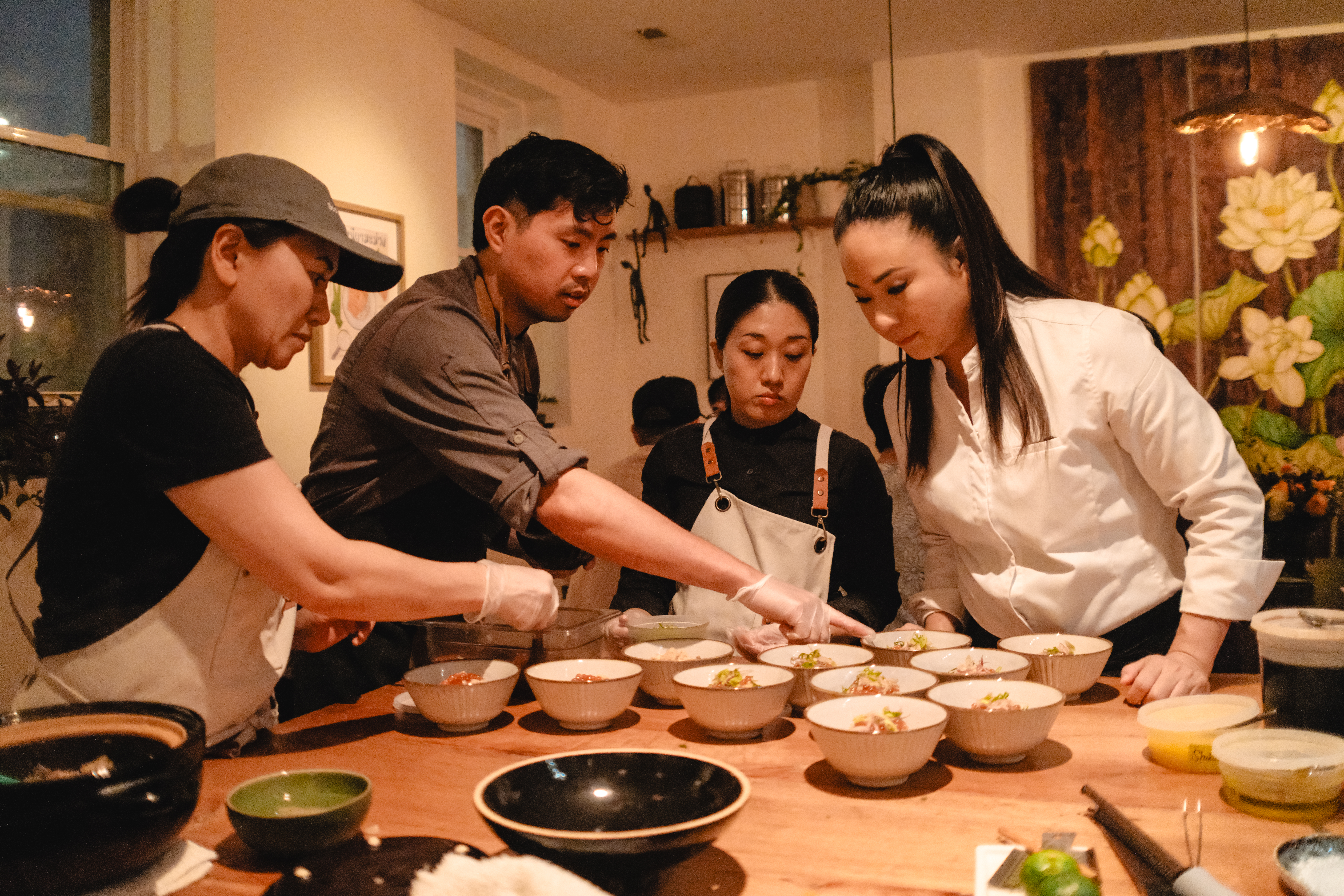 With Masako Morishita at Rice Market