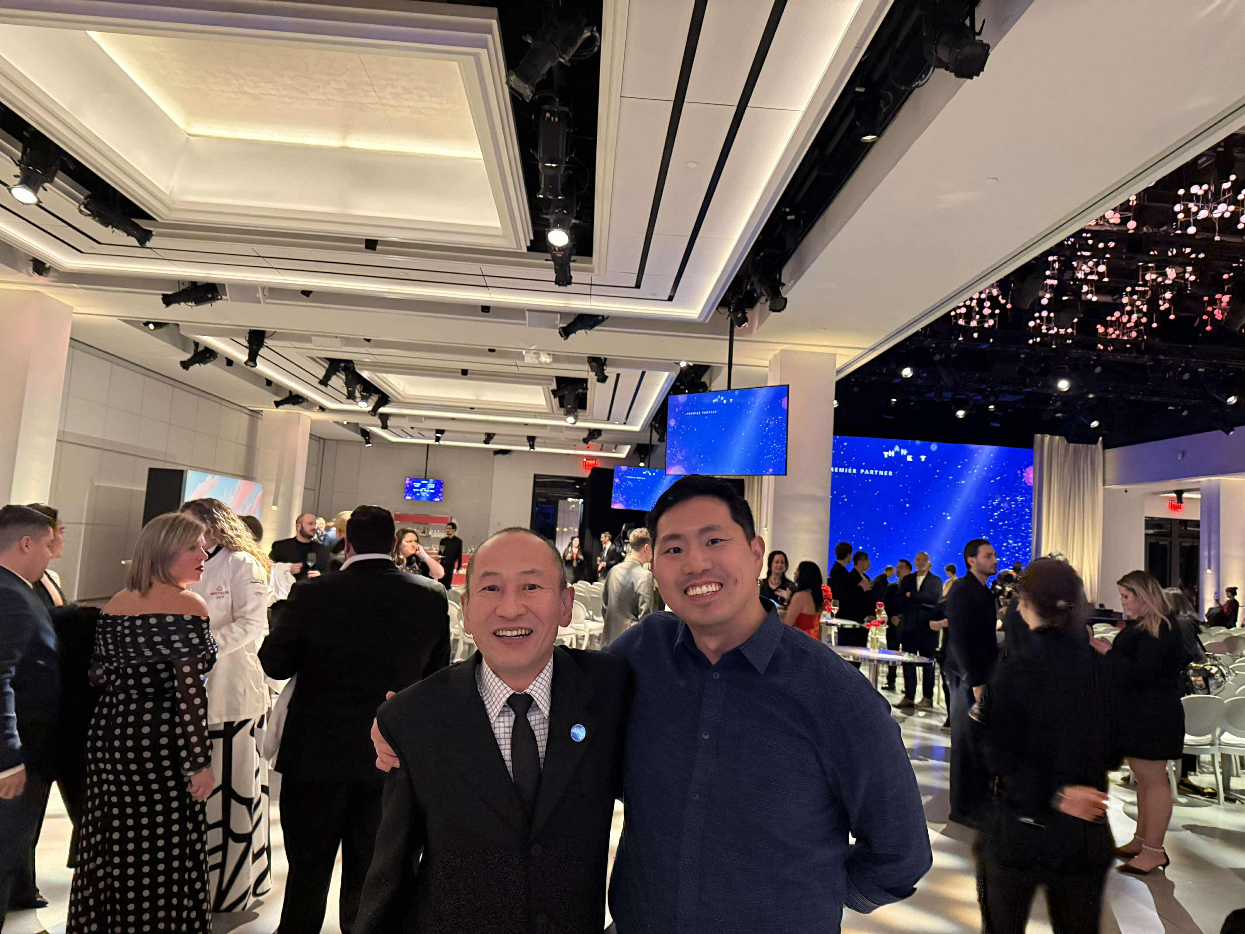 With Kousaka-san at the Michelin ceremony